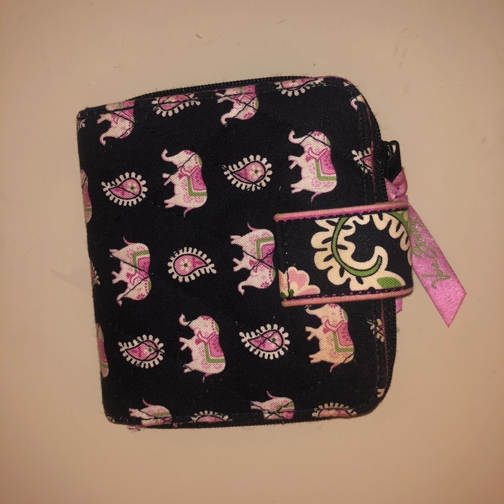 Vera Bradley Pink Elephants Wallet